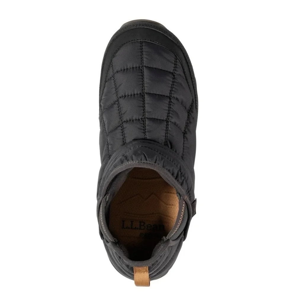LL Bean Slipper Mountain Classic Quilted Ankle‎ Boots II Black Mens 12 New